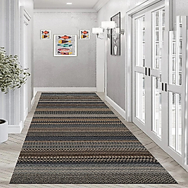 Dijital Baskı Yıkanabilir Kaymaz Taban Salon Halısı Ve Yolluk RVG0960-FNL209 100x200 cm
