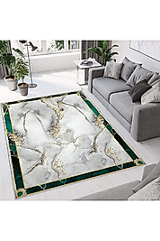 Rovigo Home Dijital Baskı Yıkanabilir Kaymaz Taban Salon Halı RVG0738 100x200 cm
