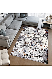 Rovigo Home Dijital Baskı Yıkanabilir Kaymaz Taban Salon Halı RVG0539 100x300 cm