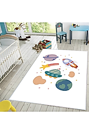 Rovigo Home Dijital Baskı Yıkanabilir Kaymaz Taban Çocuk Halısı RVG4014 100x300