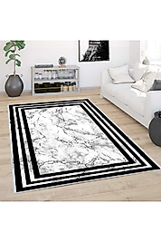 Rovigo Home Dijital Baskı Yıkanabilir Kaymaz Taban Salon Halı RVG0424 100x150 cm