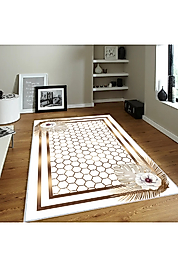 Rovigo Home Dijital Baskı Yıkanabilir Kaymaz Taban Salon Halı RVG0382 100x200 cm