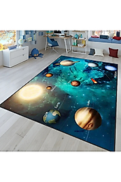 Rovigo Home Dijital Baskı Yıkanabilir Kaymaz Taban Çocuk Halısı RVG4056 100x150