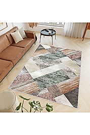 Rovigo Home Dijital Baskı Yıkanabilir Kaymaz Taban Salon Halı RVG0399 100x150 cm