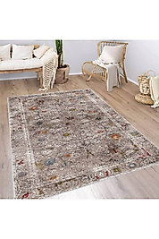 Rovigo Home Dijital Baskı Yıkanabilir Kaymaz Taban Salon Halı RVG1979-SM562 100x150 cm