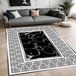Dijital Baskı Yıkanabilir Kaymaz Taban Salon Halısı Ve Yolluk RVG0853-FNL63 100x400 cm