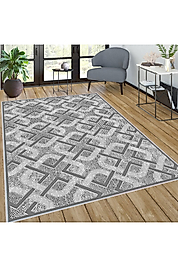 Rovigo Home Dijital Baskı Yıkanabilir Kaymaz Taban Salon Halı RVG0031-SD1002 100x200 cm