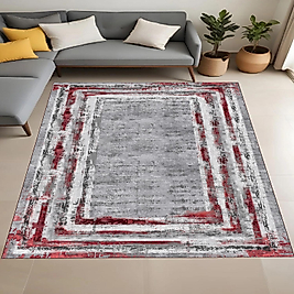Dijital Baskı Yıkanabilir Kaymaz Taban Salon Halısı Ve Yolluk RV150-FNL455 100x200 cm