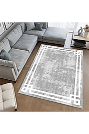 Rovigo Home Dijital Baskı Yıkanabilir Kaymaz Taban Salon Halı RVG0495 100x150 cm