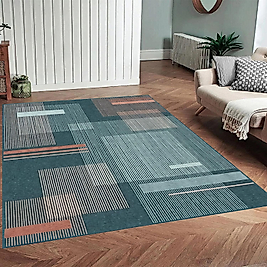 Dijital Baskı Yıkanabilir Kaymaz Taban Salon Halısı Ve Yolluk RVG0958-FNL207 180x300 cm