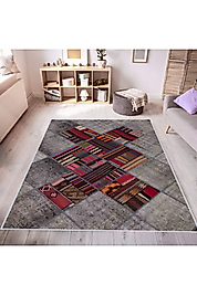 Rovigo Home Dijital Baskı Yıkanabilir Kaymaz Taban Salon Halı RVG0439 100x200 cm