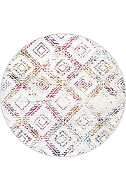 Rovigo Home Dijital Baskı Yıkanabilir Kaymaz Taban Yuvarlak Halı RVG7133 180x180 cm