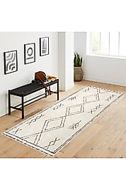 Rovigo Home Dijital Baskı Yıkanabilir Kaymaz Taban Salon Halı RVG1071 100x300 cm