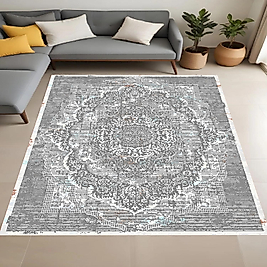 Dijital Baskı Yıkanabilir Kaymaz Taban Salon Halısı Ve Yolluk RV108-FNL414 100x200 cm