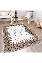 Rovigo Home Dijital Baskı Yıkanabilir Kaymaz Taban Salon Halı RVG1980-SM569 100x200 cm