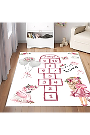 Rovigo Home Dijital Baskı Yıkanabilir Kaymaz Taban Çocuk Halısı RVG4080-SD573 120x180