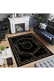 Rovigo Home Dijital Baskı Yıkanabilir Kaymaz Taban Salon Halı RVG0735 100x150 cm