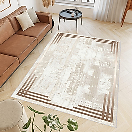 Rovigo Home Dijital Baskı Yıkanabilir Kaymaz Taban Salon Halı RVG0720 100x200 cm
