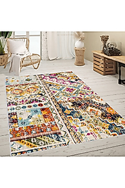 Rovigo Home Dijital Baskı Yıkanabilir Kaymaz Taban Salon Halı RVG0638 100x200 cm