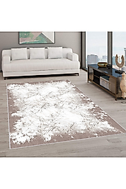 Rovigo Home Dijital Baskı Yıkanabilir Kaymaz Taban Salon Halı RVG1918 100x200 cm