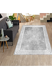 Rovigo Home Dijital Baskı Yıkanabilir Kaymaz Taban Salon Halı RVG1305 100x150 cm