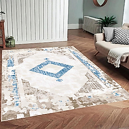Dijital Baskı Yıkanabilir Kaymaz Taban Salon Halısı Ve Yolluk RVG0964-FNL213 100x200 cm
