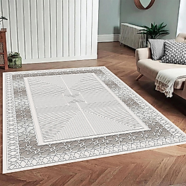 Dijital Baskı Yıkanabilir Kaymaz Taban Salon Halısı Ve Yolluk RVG0967-FNL216 100x200 cm