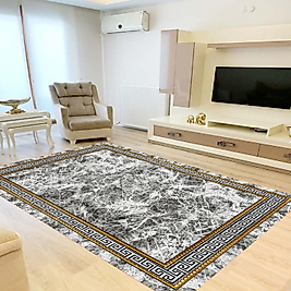 Dijital Baskı Yıkanabilir Kaymaz Taban Salon Halısı Ve Yolluk RV158-FNL464 100x150 cm