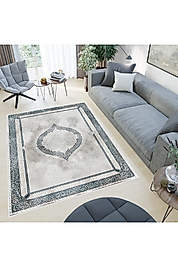 Rovigo Home Dijital Baskı Yıkanabilir Kaymaz Taban Salon Halı RVG0485 100x200 cm