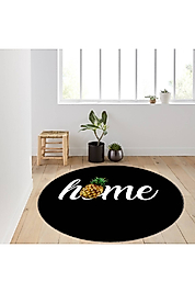 Rovigo Home Dijital Baskı Yıkanabilir Kaymaz Taban Yuvarlak Halı RVG7134 180x180 cm