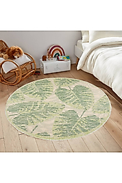 Rovigo Home Dijital Baskı Yıkanabilir Kaymaz Taban Yuvarlak Halı RVG7163 180x180 cm