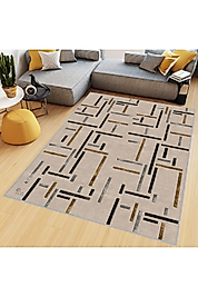 Rovigo Home Dijital Baskı Yıkanabilir Kaymaz Taban Salon Halı RVG0675 100x150 cm