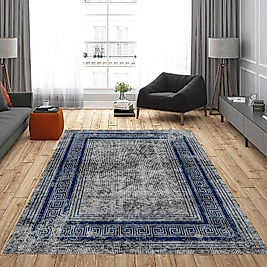 Dijital Baskı Yıkanabilir Kaymaz Taban Salon Halısı Ve Yolluk RVG0897-FNL113 100x150 cm
