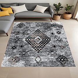 Dijital Baskı Yıkanabilir Kaymaz Taban Salon Halısı Ve Yolluk RVG0914-FNL131 100x150 cm