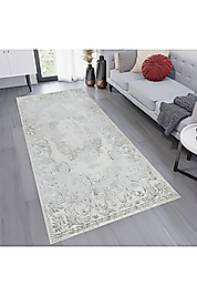 Rovigo Home Dijital Baskı Yıkanabilir Kaymaz Taban Salon Halı RVG0751 100x300 cm