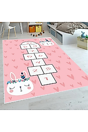Rovigo Home Dijital Baskı Yıkanabilir Kaymaz Taban Çocuk Halısı RVG4069 100x300