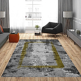 Dijital Baskı Yıkanabilir Kaymaz Taban Salon Halısı Ve Yolluk RVG0827-FNL37 100x200 cm