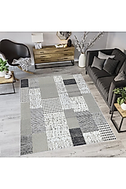 Rovigo Home Dijital Baskı Yıkanabilir Kaymaz Taban Salon Halı RVG0756 100x300 cm