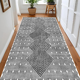 Dijital Baskı Yıkanabilir Kaymaz Taban Salon Halısı Ve Yolluk RV062-FNL335 100x200 cm