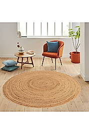 Rovigo Home Dijital Baskı Yıkanabilir Kaymaz Taban Yuvarlak Halı RVG7006 100x100 cm