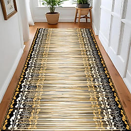 Dijital Baskı Yıkanabilir Kaymaz Taban Salon Halısı Ve Yolluk RV051-FNL324 100x200 cm