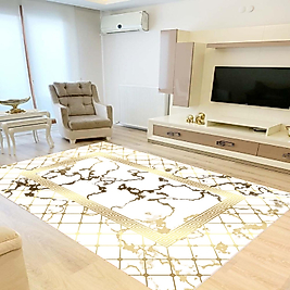 Dijital Baskı Yıkanabilir Kaymaz Taban Salon Halısı Ve Yolluk RVG0861-FNL71 100x300 cm