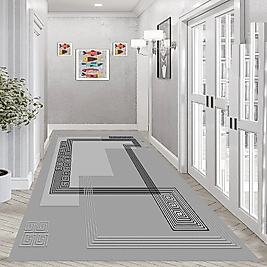 Dijital Baskı Yıkanabilir Kaymaz Taban Salon Halısı Ve Yolluk RVG0991-FNL241 100x200 cm