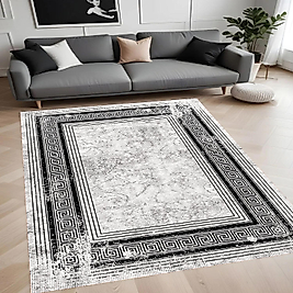 Dijital Baskı Yıkanabilir Kaymaz Taban Salon Halısı Ve Yolluk RVG0894-FNL111 100x150 cm