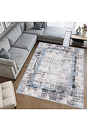 Rovigo Home Dijital Baskı Yıkanabilir Kaymaz Taban Salon Halı RVG0698 100x300 cm