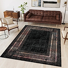Dijital Baskı Yıkanabilir Kaymaz Taban Salon Halısı Ve Yolluk RVG0893-FNL110 100x150 cm