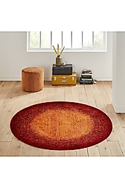 Rovigo Home Dijital Baskı Yıkanabilir Kaymaz Taban Yuvarlak Halı RVG7051 180x180 cm