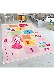 Rovigo Home Dijital Baskı Yıkanabilir Kaymaz Taban Çocuk Halısı RVG4068 100x200