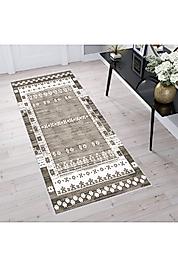Rovigo Home Dijital Baskı Yıkanabilir Kaymaz Taban Salon Halı RVG1600 100x150 cm