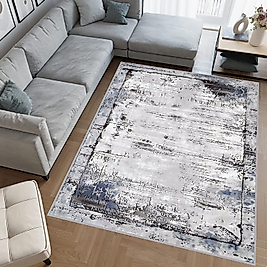 Rovigo Home Dijital Baskı Yıkanabilir Kaymaz Taban Salon Halı RVG0699 100x200 cm